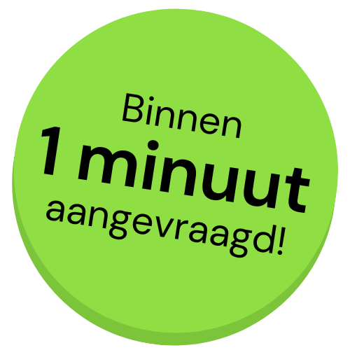 Aanvragen 1 Binnen 1 minuut aangevraagd